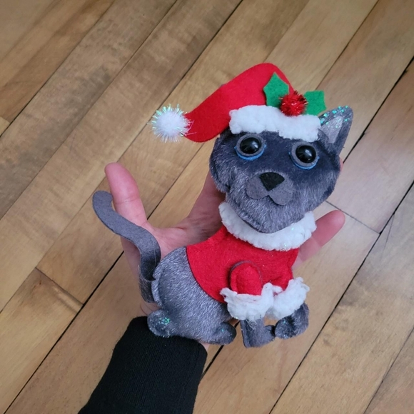 Christmas Cat Ugly Sweater Pin - Picture 3 of 5